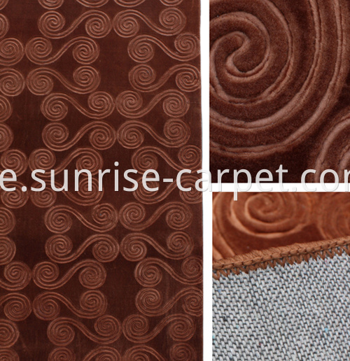 macro embossing carpet